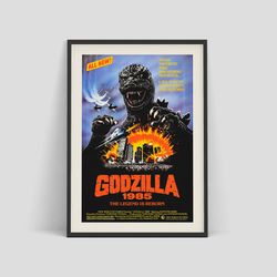 Godzilla - Retro movie poster directed by Koji Hashimoto and R.J. Kizer,  1985