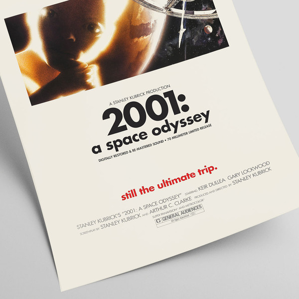 2001 a space odyssey - Retro movie poster. Directed by Stanley Kubrick 1968.jpg