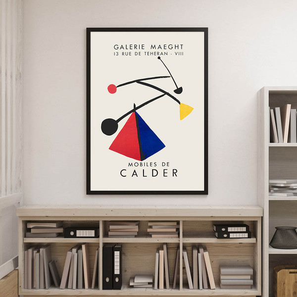 Alexander Calder  - Galerie Maeght exhibition poster Mobiles De Calder, 1954.jpg