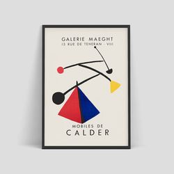 Alexander Calder - Exhibition poster for Galerie Maeght, 1954