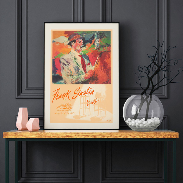 Frank Sinatra - Duets. Original vintage concert poster by Leroy Neiman 1993.jpg