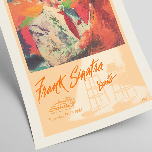 Frank Sinatra - Duets. Original vintage concert poster by Leroy Neiman, 1993.jpg