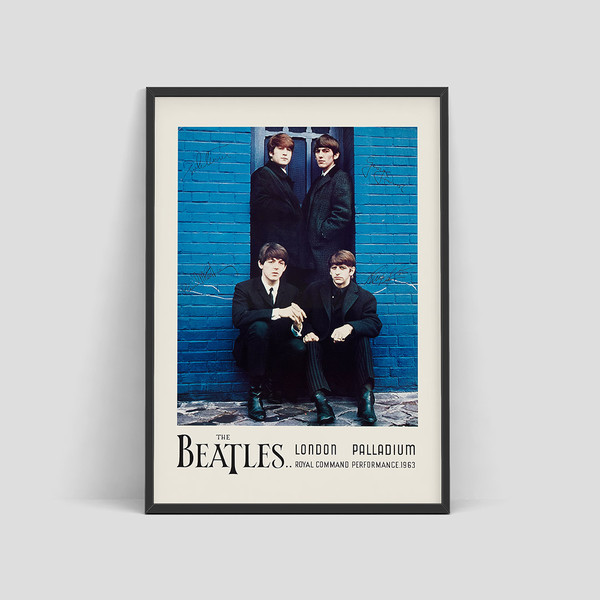 The Beatles - Concert poster in London Palladium, 1964.jpg