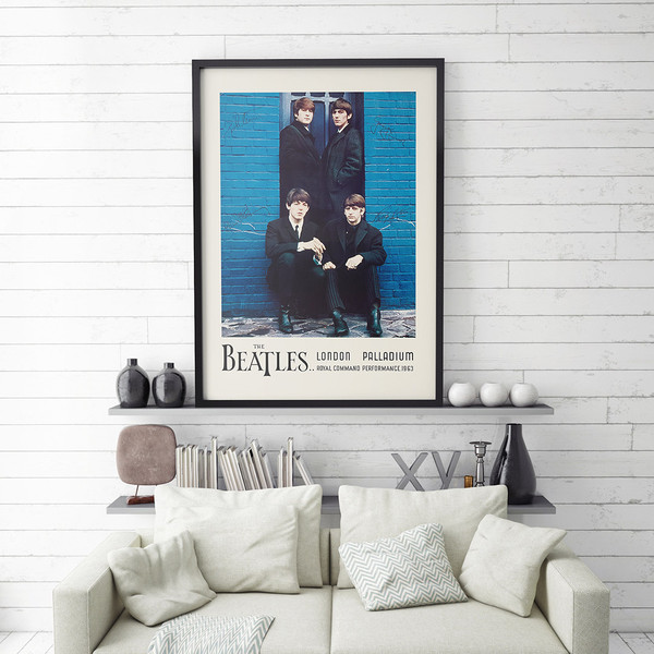 The Beatles - Concert posters in London Palladium 1964.jpg