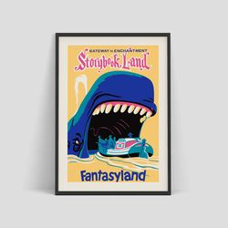 Storybook Land - Disneyland Park Attraction Poster, 1955