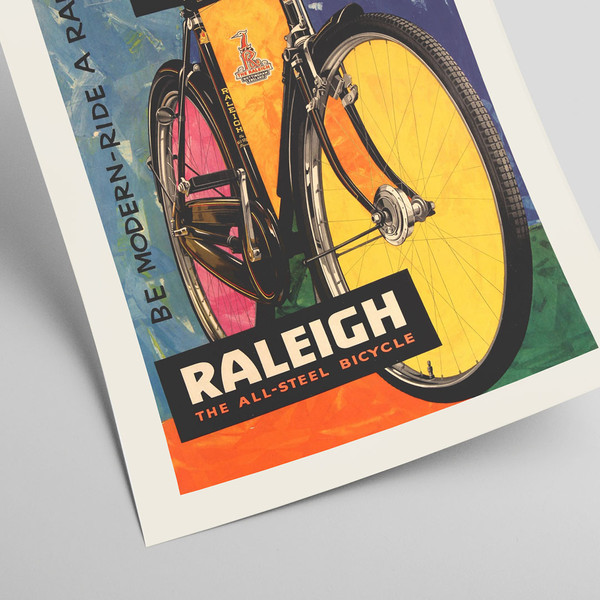 Raleigh Vintage bike advertising poster for the British bicycle manufacturer.jpg