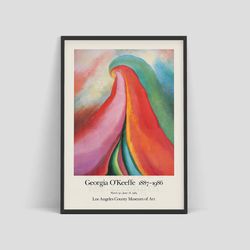 Georgia O'Keeffe - Exhibition poster for Los Angeles County Museum of Art, 1989