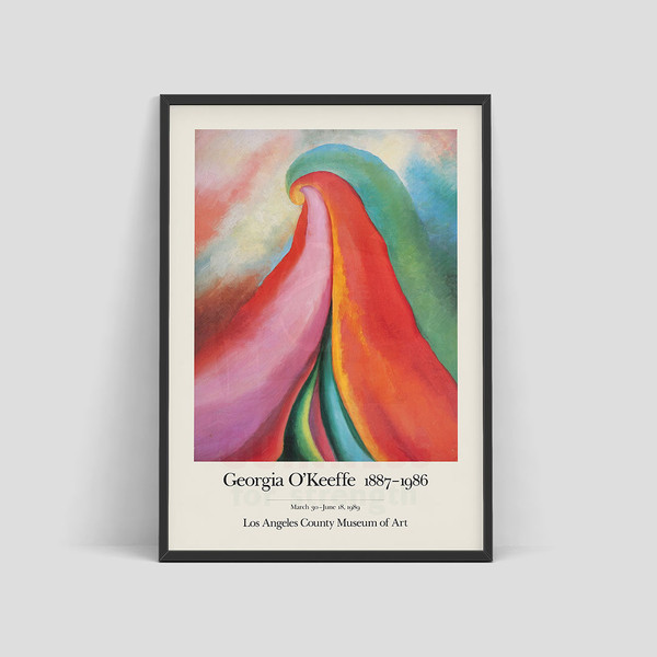 Georgia O'Keeffe - poster for Los Angeles County Museum of Art 1989.jpg