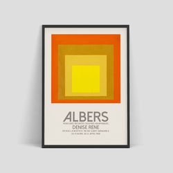 Josef Albers - Exhibition poster by German-American artist titled Galerie Denise Rene, 1968