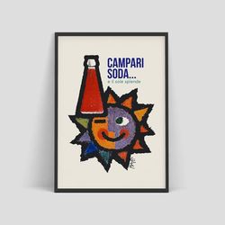 Campari Soda - Vintage Italian advertising poster by Celestino Piatti, 1950