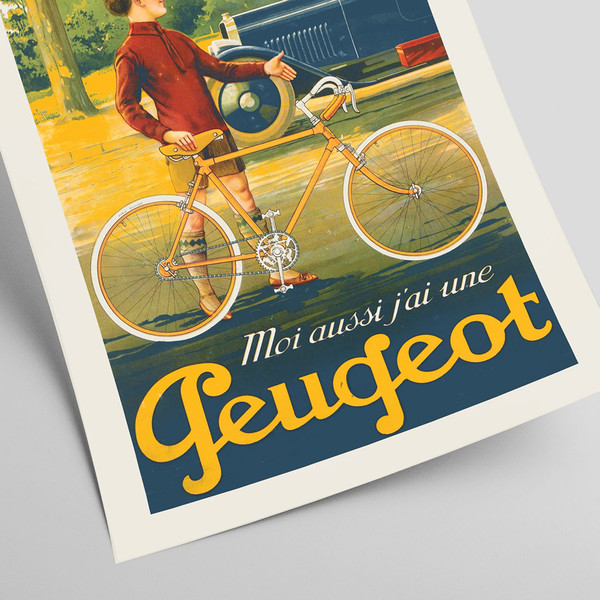 Peugeot - Original vintage french Peugeot Bicycle advertising poster, 1930s.jpg