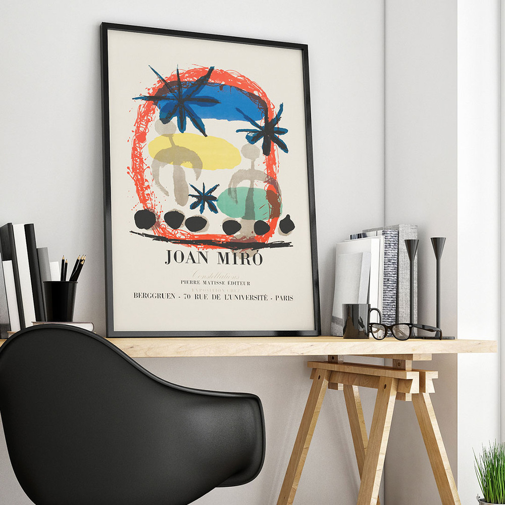 Joan Miro - Poster advertising exhibition of Miro’s Constellations at the Galerie Berggruen in Paris.jpg