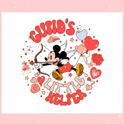 cupids little helper mickey valentine svg, valentine svg,valentine day svg,valentine day,happy valentine