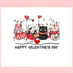 cute cat happy valentines day png, valentine svg,valentine day svg,valentine day,happy valentine