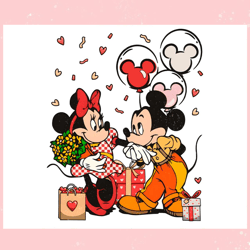 disney mickey minnie love valentine balloons png, valentine svg,valentine day svg,valentine day,happy valentine