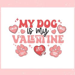 groovy my dog is my valentine svg, valentine svg,valentine day svg,valentine day,happy valentine
