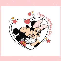 happy valentine day mickey and minnie svg, valentine svg,valentine day svg,valentine day,happy valentine