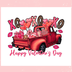 happy valentines day truck xoxo png, valentine svg,valentine day svg,valentine day,happy valentine