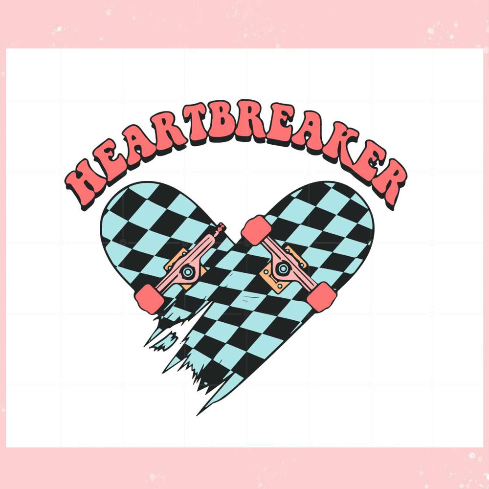 Heartbreaker Skater Valentines Day Svg Graphic Designs Files.jpg