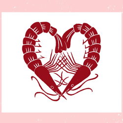 funny shrimps in love happy valentine svg, valentine svg,valentine day svg,valentine day,happy valentine