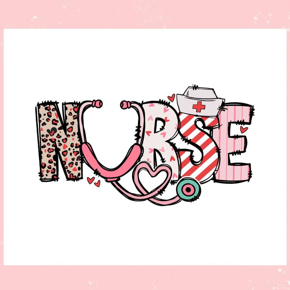 Leopard Nurse Valentines Stethoscope SVG.jpg