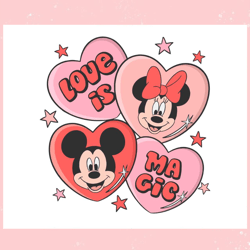 love is magic mickey minnie svg, valentine svg,valentine day svg,valentine day,happy valentine