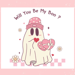valentine ghost will you be my boo svg, valentine svg,valentine day svg,valentine day,happy valentine