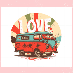 valentines love van retro vintage svg, valentine svg,valentine day svg,valentine day,happy valentine