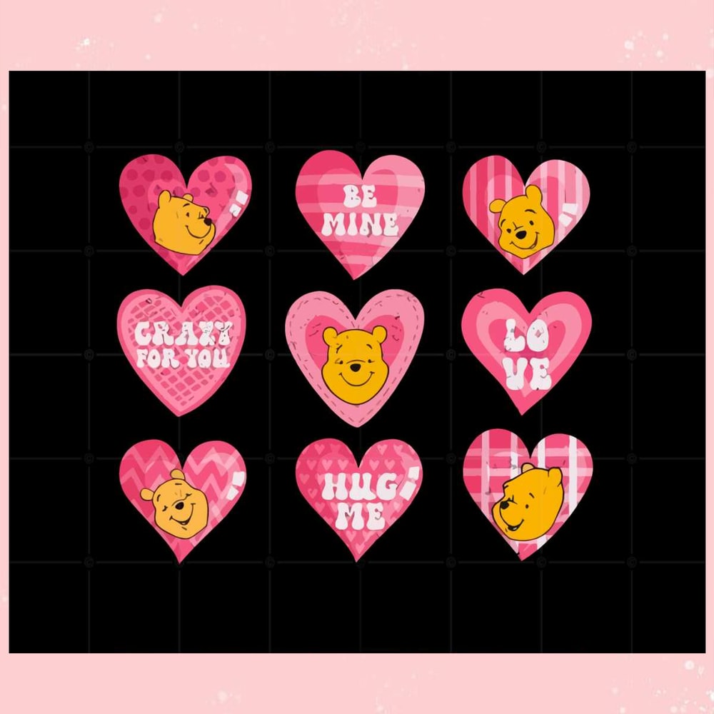 Pooh Hug Me Be Mine Svg Files For Cricut Sublimation Files.jpg