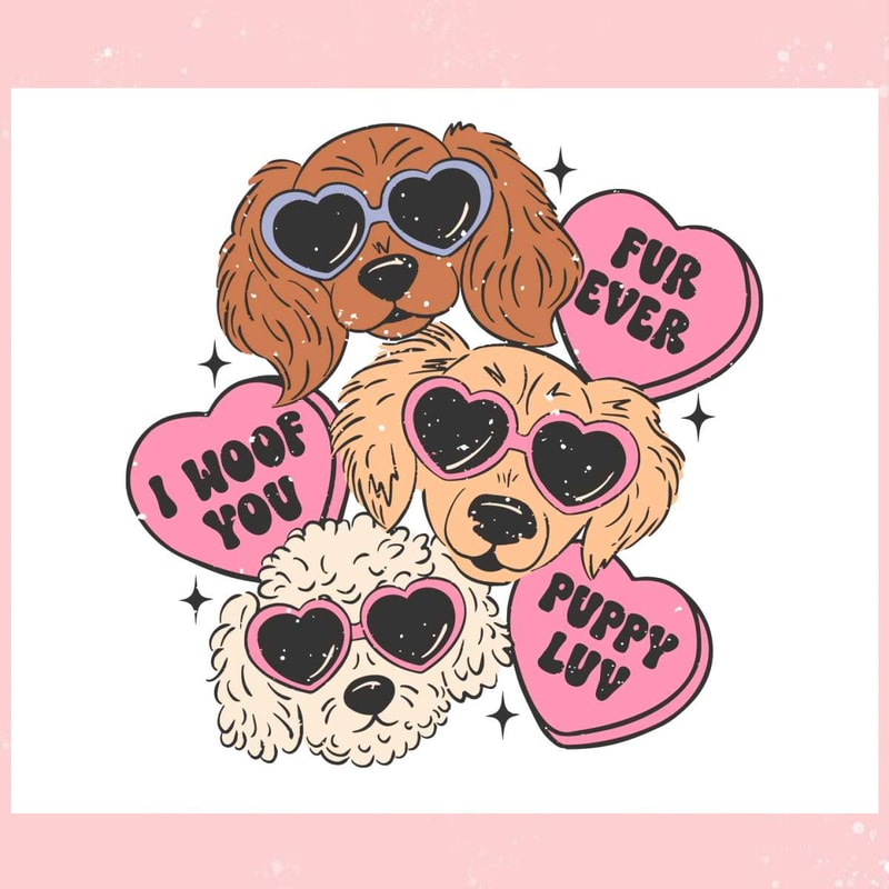Retro Dog Valentine I Woof You SVG.jpg
