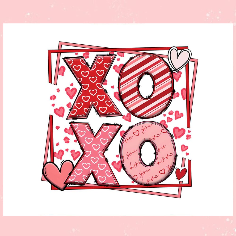 Retro XOXO Valentines Day PNG.jpg