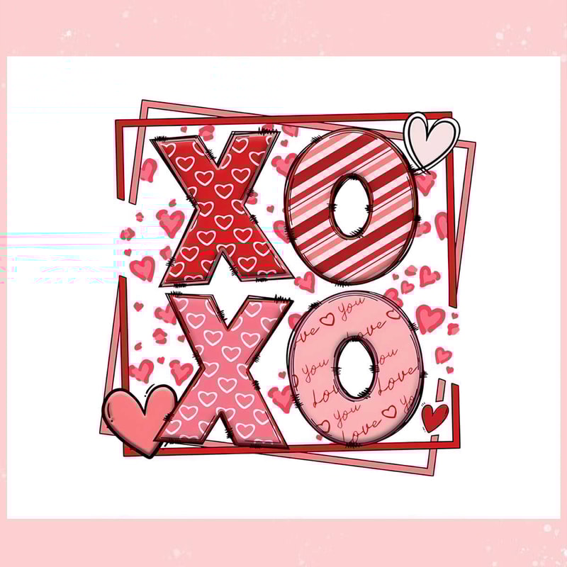 Retro XOXO Valentines Day PNG.jpg