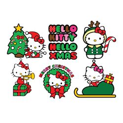 hello kitty christmas svg, hello kitty svg, christmas svg