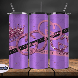 gucci tumbler wrap, gucci tumbler png, gucci logo , luxury tumbler wraps, logo fashion design by sew lovely 14