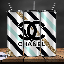 chanel tumbler wrap, chanel tumbler png, chanel logo, luxury tumbler wraps, logo fashion design by sew lovely 96
