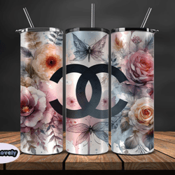 chanel tumbler wrap, chanel tumbler png, chanel logo, luxury tumbler wraps, logo fashion design by sew lovely 157