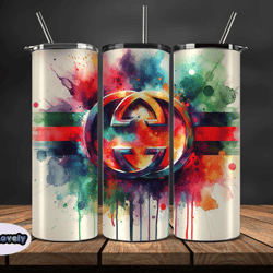 gucci tumbler wrap, gucci tumbler png, gucci logo, luxury tumbler wraps, logo fashion design by sew lovely 158
