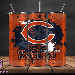 Chicago Bears Logo NFL, Football Teams PNG, NFL Tumbler Wraps PNG Design 14