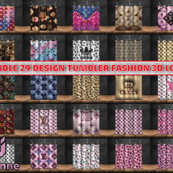 Bundle 29 Design Tumbler Fashion 3D Logo Fashion Patterns, Logo Fashion Tumbler -30 by Jennie