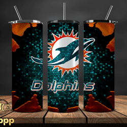 Miami Dolphins Tumbler Wraps ,Dolphins Logo, Nfl Tumbler Png Tumbler 116