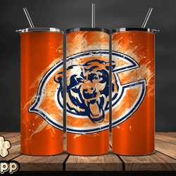 Chicago Bears NFL Tumbler Wrap, Nfl Teams, NFL Logo Tumbler Png, NFL Design Png Design by Mappp 01