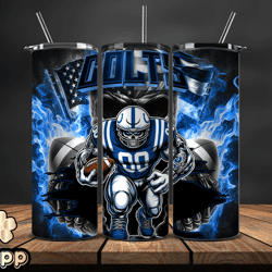 Indianapolis Colts Fire Tumbler Wraps, ,Nfl Png,Nfl Teams, Nfl Sports, NFL Design Png, Design by Mappp 14