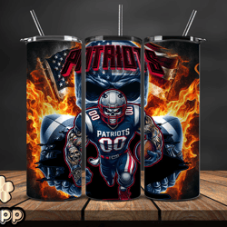 New England Patriots Fire Tumbler Wraps, ,Nfl Png,Nfl Teams, Nfl Sports, NFL Design Png, Design by Mappp 22