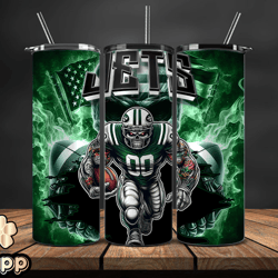 New York Jets Fire Tumbler Wraps, ,Nfl Png,Nfl Teams, Nfl Sports, NFL Design Png, Design by Mappp 25