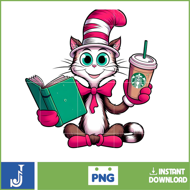 The cat in the pink hat Png, Cat In The Hat Png, Dr Seuss Hat Png, Green Eggs And Ham Png, Dr Seuss for Teachers Png (7).jpg
