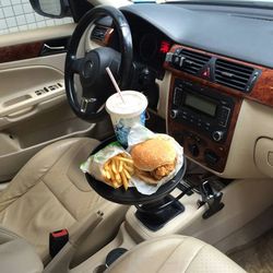 Car Food Tray with Clamp Bracket