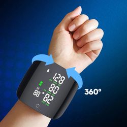 Wrist Blood Pressure Monitor Digital Automatic BP Tonometer Heart Rate Sphygmomanometer