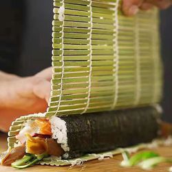 Kitchen Sushi Bamboo Rolling Mat DIY Onigiri Rice Paddles Tools