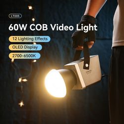 Ulanzi LT005 60W COB Video Light 2700-6500K Photography Bi-Color LED Light Lighting Effects for Studio Film Video Livest