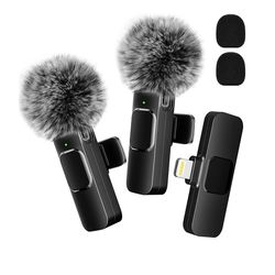 NEW Wireless Lavalier Microphone Audio Video Recording Mini Mic For iPhone Android Laptop Live Gaming Mobile Phone Micro
